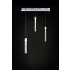 Illuminati Lighting SOSPENSIONE LINEARE A TRE PENDENTI CRACKLE MD19020106-3ACHR CROMO