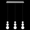 Illuminati Lighting SOSPENSIONE LINEARE TRE PENDENTI PERLA MD21001033-3BCHR CROMO