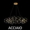 Illuminati Lighting Lampada a sospensione lineare LUCCIOLA 15, acciaio inossidabile led 3000k 72W, 5760 LM, ø 100 h150 cm, dimmerabile