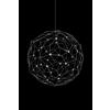 Illuminati Lighting Lampada a sospensione singola LUCCIOLA, acciaio inossidabile led 3000k 36W, d.60x h120, dimmerabile