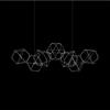 Illuminati Lighting LUCCIOLA 7 Lampada a sospensione lineare, acciaio inossidabile led 33,6w, 2688 LM 3000k , L95cm dimmerabile
