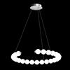 Illuminati Lighting Lampada a sospensione PERLA, cromo, 24 sfere, led 48 Watt, lumen 4080, 3000K, diam. 62 x H 150 cm, dimmerabile
