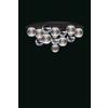Illuminati Lighting BRILLANTE Plafoniera nera con sfere cromate, LED 40W, lumen 4400 3000K, ø 66 x h 31 cm, dimmerabile