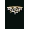 Illuminati Lighting BRILLANTE Plafoniera oro satinato con sfere oro lucido, LED 40W, lumen 4400 3000K, ø 66 x h 31 cm, dimmerabile