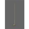Illuminati Lighting TUBULAR Tubolare da pavimento oro, Led 17,30W, 1376LM, 3000K, L18x18xH140cm, non dimmerabile