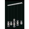 Illuminati Lighting Lampada a sospensione BRILLANTE, luminosa, cromata, LED 27W, lumen 3240 3000K, L111cm W11cm H200cm, dimmerabile