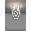 Illuminati Lighting Lampada a sospensione PERLA, 88 sfere, led 264 Watt, lumen 22440, 3000K, ø 103 x H120cm, dimmerabile