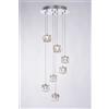 Illuminati Lighting GLACIER Lampada a sospensione a spirale 7 luci, LED 25,2W 1200LM 3000K dimmerabile, ø 35 h 200cm