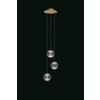 Illuminati Lighting SOSPENSIONE A TRE SFERE DIAMANTE MD20001012-3AGOL ORO