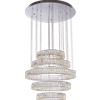 Illuminati Lighting CRYSTAL RING Sospensione, LED 168W 8000LM 3000K, dimmerabile, ø 82 h 4000cm