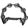 Stagg 11815 TAB2BK - Tamburello a 16 sonagli, colore: Nero