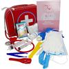GICO Valigetta dottore medica per bambini, 29 x 19 x 9 cm, con molti accessori e stetoscopio funzionale 37352