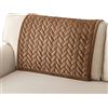 Eismodra Copridivano 3 Posti,Copri Divano Chaise Longue Angolare con Penisola,Velluto Antiscivolo Lavabile,per 2 Posti con Braccioli,per Cani Animali Domestici,Marrone,90 x 90 cm (Solo 1 Pezzo)