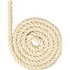 Corda macrame in cotone 10 mm, Corda massiv intrecciata grezza