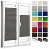 SANITEASY Zero Home Tende Plissettate Senza Foratura su Misura, Veneziane da Interno, Tende per Finestre, Tendine Finestra a Vetro, Larghezza 30-129 cm, Altezza 50-149 cm, Privacy e Protezione Solare, 23 Colori