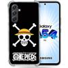 Cokitec Cover rinforzata in vetro temperato per Samsung Galaxy A54 5G Manga One Piece teschio