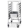 Carrello inox portateglie GN 1/1. Capacità 7 teglie. Dim.cm. 44,5x61,5x94,5HH