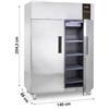 Armadio Refrigerato Professionale Positivo 1400, 0°C/+8°C, Luce Led e 8 Griglie Incluse - Classe C