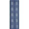 andiamo Tappeto Dalia in polipropilene resistente, facile da pulire e antimacchia, 67 x 200 cm, azzurro