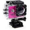 KPILP Action Camera 1080p, subacquea impermeabile, ultra HD 12MP impermeabile per Vlog Cam subacquea, Rosso, 1 pezzo
