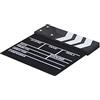 AMONIDA Film Clapper Board, 20 X 20 Cm Film Clapboard Compatto Durevole Multifunzionale in Legno Cancellabile a Secco per la Decorazione