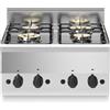 Ristosubito Cucina a gas 4 fuochi MDLR Modello F6060PCGT Dim. cm L.60 P.60 H.30