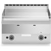 Ristosubito Fry top a gas piastra liscia cromata MDLR Modello F6060FTGCLT