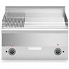 Ristosubito Fry top elettrico piastra 2/3 liscia 1/3 rigata cromata MDLR Modello F6060FTECLRT