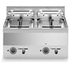 Ristosubito Friggitrice elettrica ECO 2 vasche MDLR Modello F6060FRESE2V10T Capacità Lt. 10 + 10 Temp.°C. 0 / 190 Dim. cm L.60 P.60 H.30