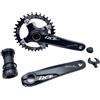 PLATTBK Guarnitura MTB 170 mm con corona 104 BCD 32T/34T/36T/38T, guarniture single speed corona rotonda per mountain bike