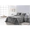VIALMAN Copriletto Bouti Leggero Sofia 29 con Un Motivo in Cashmere per Letto Matrimoniale da 150 cm | Copriletto Cachemire 150 | Copriletto Paisley 250 x 270 cm, Colore Marengo