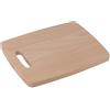 Fackelmann Tagliere da cucina in legno di faggio smorzato, tagliere per la colazione con scanalatura (colore: marrone), quantità: 1 pezzo