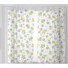 Martina Home Pack 2 Tende con Tenda per Cucina Modello Galline 100 x 140 cm (pack 2 unidades) giallo