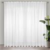 Eurofirany LUCY Tenda in Voile, Tenda Trasparenti con Fettuccia Arricciatenda - 1 Unità, Per Camera da Letto, Soggiorno, Cucina, Interni, 400x270 cm, Bianco