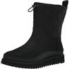 TOMS Makenna, Stivaletto Donna, Black/Black Leather and Ridged, 42 EU