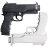 OSTENT Light Gun Pistol Shooting Sport Videogioco compatibile per Nintendo Wii Remote Controller Confezione da 2