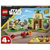 LEGO Star Wars 75358 Tempio Jedi su Tenoo con Maestro Yoda, Spade Laser Giocattolo, Droide e Speeder Bike, Giochi per Bambini 4+