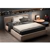 Samoa Letto king size HAPPY imbottito con o senza contenitore da 203x212/222 cm