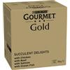 Gourmet Megapack risparmio! Gourmet Gold Straccetti 96 x 85 g - Pollo, Pesce di mare, Manzo, Salmone