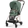 Cybex Platinum Passeggino Cybex Mios Telaio Rosegold Leaf green
