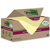 Post-it Foglietti Super Sticky Riciclati, 14 Blocchetti + 4 GRATIS/Confezione,70 Fogli per Blocchetto, 76 mm x 76 mm, Giallo - Foglietti Super Adesivi in carta riciclata al 100%