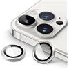 JETech Pellicola Fotocamera per iPhone 14 Pro 6,1 Pollici e iPhone 14 Pro Max 6,7 Pollici, 9H Vetro Temperato Copri Anello Individuale in Metallo, HD Chiaro, 1 Set (Argento)