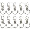 BEEK Angelkiss - Ganci girevoli in metallo, 30 pezzi, per aragoste, per borse, fai da te, gioielli (55 mm x 25 mm)