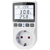 KETOTEK Misuratore Consumo Elettrico, Contatore del Consumo di Corrente con Schermo LCD Retroilluminato, Misuratore di Potenza, Wattmetro 16A con Protezione da Sovraccarico 3680W 11 Modalità