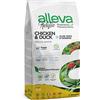 Alleva Crocchette secco Ultrapremium Holistic per cani cuccioli di taglia media al Pollo fresco e Anatra con Aloe Vera & Ginseng Puppy/Junior medium kg 12