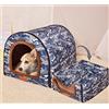 YURRO Cuccia per cani extra large, Igloo Dog House con tetto XL, Labrador Calming Kennel impermeabile, Anti Ansia Pieghevole Grotta Gatti,Pet Nest per Cucciolo/Gattino