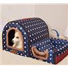 YURRO Cuccia per cani extra large, Igloo Dog House con tetto XL, Labrador Calming Kennel impermeabile, Anti Ansia Pieghevole Grotta Gatti,Pet Nest per Cucciolo/Gattino