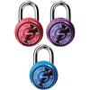 Master Lock 1533TRI - Lucchetto a combinazione per armadietti, colori assortiti, confezione da 3