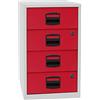 Bisley Home PFA - Armadio a 4 cassetti universali, in Metallo, Colore: Grigio Chiaro, Dimensioni: 40 x 41,3 x 67,2 cm