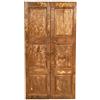 Biscottini Porte Interne Legno Anta Doppia 227x5x116 cm | Porta da Interno e da Esterno | Porta in Legno in Stile Antico